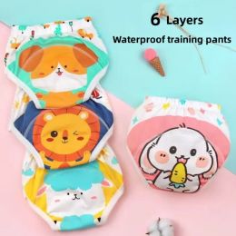 Trousers 4pcs/lot 6Layers Gauze Baby Boys Girls Underwear Panties for Kids Shorts Underwear Kids Underwear Cotton Bread Pants