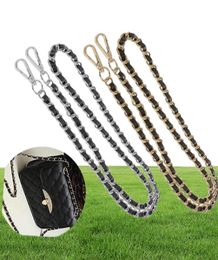 Synthetic Leather Metal Chain Replacement Interchangeable Shoulder Bag Strap Bag Accessories1407679