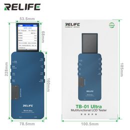 RELIFE TB-01 Ultra Smart LCD Screen Tester Programmer For Phone 6-14 ProMax Samsung Hawei Xiaomi Repair Display Screen Test Tool