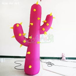 Exquisite Craft 3m 10ft High Pink Inflatable Cactus Model For Advertising/Promotion/ Events Decoration Made in China