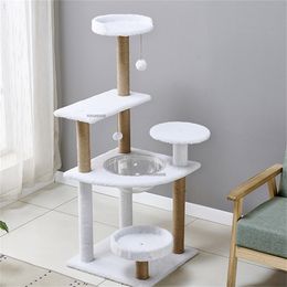 Cat Climbing Frame Pet Accessories Cat Climbing Tower with Scratching Post Platform House Cat Tree House Scratcher Toys Playing