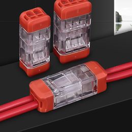 10pcs Quick Wiring Connector Universal Splitter Wiring Cable Push-in Terminal Blocks Compact Electric Connectors