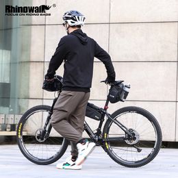 Rhinowalk New Arrival Bike Saddle Bag With Water Bottle Pocket Waterproof Rear Bicycle Saddle Bags Large-Volume Tail Bag