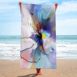 Gilded Marble Pattern Beach Towel Sand Free Quick-drying Soft Absorbent Swimming Sports Bath Towel Bathroom Accessories