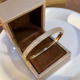 Bangle New South Korea Exquisite Geometric Simple Bracelet Sweet Fashion Romantic Temperament Bracelet Womens Jewellery 24411