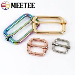 30Pcs 13-50mm Metal Strap Buckle for Bag Webbing Belt Pin Buckles Handbag Leather Tri-glides Slider Hook Adjuster Roller Clasp