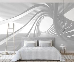 Wallpapers Custom Mural Wallpaper 3D Stereo Abstract Space Bedroom Background Wall Papers Home Decor Stickers Muraux