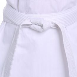 New White Taekwondo Uniforms WTF Karate Judo Dobok Clothes Children Adult Unisex Half Sleeve Gi Uniform TKD Costumes Clothing