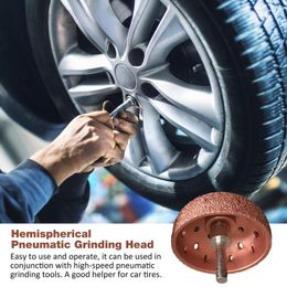 Tyre Buffing Wheel grinding head with Hemispherical Pneumatic Grinding Head coarse Grit Tyre Buffer for Vehicle Repair Tools