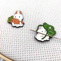 Needle Minder For Embroidery 2023 Bunny Needle Holder For Cross Stitch Magnetic Needle Keeper Finder Cute Sewing Magnet Easter