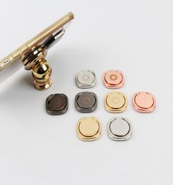 High Quality Phone Grip 360 Degree Metal Finger Ring Holder for Smartphone Mobile Phone grips Supports Finger Stand Rose Gold Pi6452467