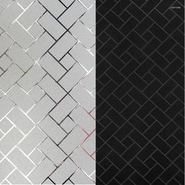 Window Stickers Privacy Glass Films No Glue Frosted Static Cling UV Home Decorative For Living Room Bathroom Bedroom Kitchen Office