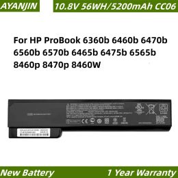 Batteries CC06 Laptop Battery For HP ProBook 6360b 6460b 6470b 6560b 6570b 6465b 6475b 6565b 8460p 8470p 8460W HSTNNDB2F CC06XL 5200mAh