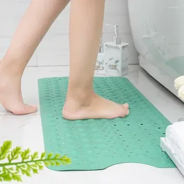 Bath Mats 1 PCS Non-Slip Bathtub Mat PVC Safety Shower With Drain Hole Easy To Clean Bathroom Carpet Rug