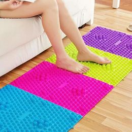 Bath Mats Durable Foot Care Massage Pad Acupuncture Therapy Toe Plantar Pressure Blood Circulation Finger Press Board 25x30cm
