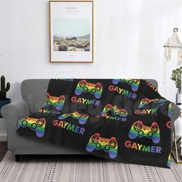 Blankets Funny Pride Gamer Blanket Fashion Custom Video Game Month