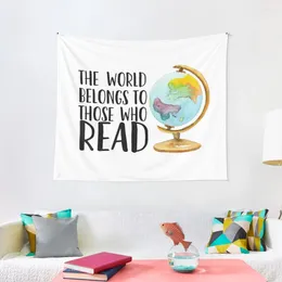 Tapestries The World Belongs To Those Who Read Tapestry Home And Decoration Wall Stickers