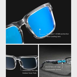 Ken Block Sunglasses Polarized Sports Men Driving Party eyewear Square Sun Glasses Mirrored lens UV400 31 Colors KDEAM