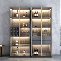 Glass Display Wine Cabinets Living Room Luxury Storage Modern Wine Cabinets Simplicity Home Estante Vinos Sideboards QF50JG