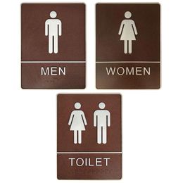 Bathroom Wall Sticker Woman Man Toilet Sign WC Home Hotel Washroom Door Signs