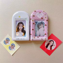 Sharkbang New Arrival Kawaii 3 Inch Postcards Album 20pcs Sleeves Strawberry Cake Storage Card Bag Idol Card Collect Organiser