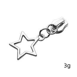 10/20Pcs 5# Star Shape Zipper Sliders Zip Head Metal Replacement Zipper Head For Jeans Coats Jackets Sewing Accessories Supplies