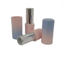 Storage Bottles 40pcs/lot 12.1mm DIY Pink Gradient Lipstick Tube High-end Empty Magnetic Lip Subpackage Elegant Packaging