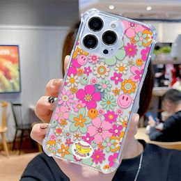 Flower Phone Case For Redmi Note 9 9A 9C 9T 10 10C 9S 10S 11 11S 12 Pro 5G 12C A1 POCO X3 X4 X5 Shockproof Soft TPU Back Cover
