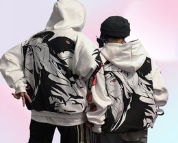 Anime Hoodies Streetwear Couple Winter Coat Fashion Loose Cartoon Sasuke Japan Hoodie Sweatshirt Unisex Hoodie Men Womens4556079