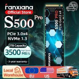 Drives Fanxiang S500 Pro M.2 SSD Hard Disc 1TB 2TB 3500MB/s NVMe M2 SSD 512GB PCIe 3.0 Internal Solid State Drive For Laptop Desktop PC