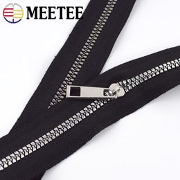 1/2/3M 5# Decorative Resin Zipper Tape+Zipper Sliders For Sewing Bag Zips Garment Zipper Head Pull Repair Kit DIY Accessories