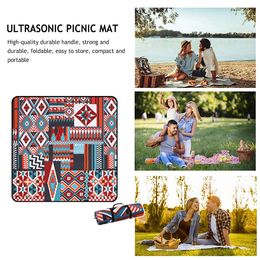 Moistureproof Picnic BBQ Mat Portable Waterproof Garden Lawn Blanket Pad Foldable Machine Washable for Beach Park Travel