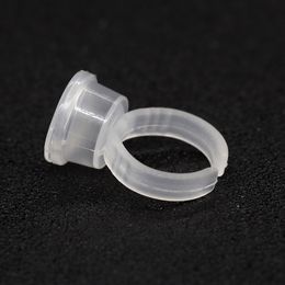 50pcs Disposable Tattoo Ink Ring Cups Permanent Makeup Microblading Ring Pigment Cup/Cap Glue Holder Tattoo Supplies Accessories