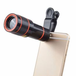 Nuovo Mini Methothot Phone Lens 8x/12x Zoom ottico per la maggior parte dei tipi di telefoni per la caccia alla fotografia di campeggio per campeggio strumenti per esterni per esterni per