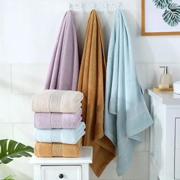 Towel Double-sided Design Cotton Face For Adult Use Soft And Absorbent Four Colours Are Available 140 70cm Bath Towels Bathroom