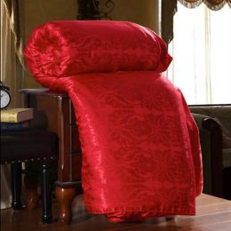 100% High Rank Natural Silk Filling Quilted Quilt King Queen Full Size Comforter Winter Thick Blanket Solid Colour