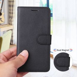 Solid Colour Card Pocket Wallet Case for Google Pixel 8 8 Pro 7 7 Pro 7A 6 6A 6 Pro 5 5A 5 XL 4 4A PU Leather Stand Holder Cover