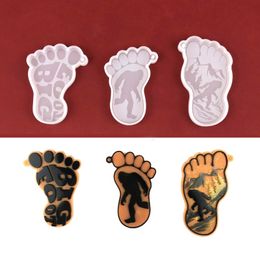 Foot Keychain Silicone Mold Keychain Charms Epoxy Resin Mold Epoxy Resin Casting Molds for DIY Crafts Car Home Decor