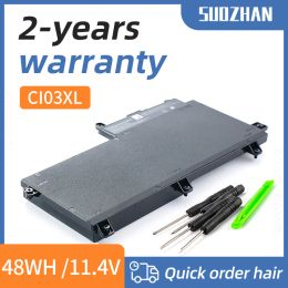 Batteries SUOZHAN CI03XL 48Wh Laptop Battery for HP ProBook 640 645 650 655 G2 EliteBook 820 G3 rechargeable Liion Battery