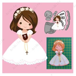 New Arrival Beautiful Cute Girl Metal Cutting Dies Beauty Stencils for Making Scrapbooking Album Paper Cards Embossing Die Cut