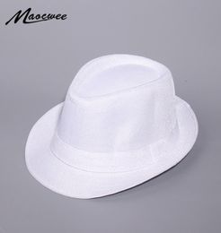 Wide Brim Hats Spring And Summer White Jazz Outdoor Hat Panama Women Men Ladies Fedoras Top For 20219294407