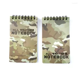 1pc Tactical Note Book All-Weather Notebook Waterproof Writing Paper In Rain Camouflage Memo Pad Small Student Supplies
