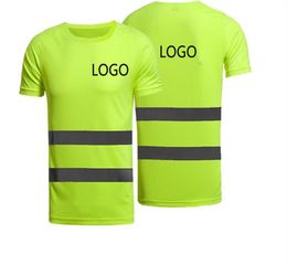 Reflective Tshirt Construction Site Engineering Building Fluorescent Short Sleeve T Cycling Outdoor Safety tshirt Clothes Can Be 8907655