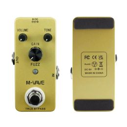 Cables Mvave Fuzz Vintage Guitar Effect Pedal Zinc Alloy Shell True Bypass Full Metal Shell Wah Guitar Pedal Guitar Cuvave Cube Baby