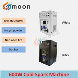 No Tax 4PCS Ti Powder 600W Cold Spark Machine with Flycase LCD Cold Firework Machine DMX Remote Sparkler Cold Sparking Machine