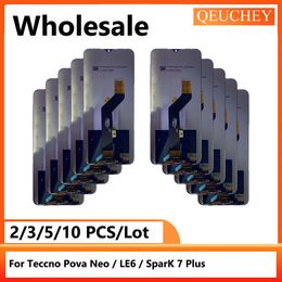 2/3/5/10 Piece/Lot For Tecno Pova Neo / LE6 / Spark 7 Plus LCD Display Monitor Touch Screen Digitizer Assembly