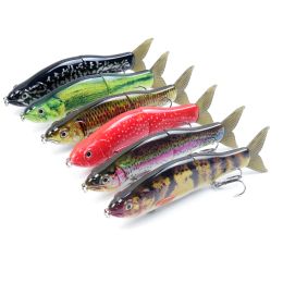 Hanlin 2/5 pcs DIY 165mm/50g Glide Shad Baits Slide Crankbait Unpainted Fishing Lures Blanks Hard Body Wobbler Bass Tackle