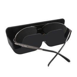 Universal Car Auto Sun Visor Glasses Box Holder Sunglasses Adhesive Protective Box Woman And Man Car Accessories For RV And SUV