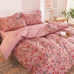 Bedding Sets Soft Comforter Pattern Duvet Cover Double Single 3 PCS Bed Set 4