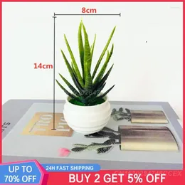 Decorative Flowers Artificial Safe Durable Aloe Vera Miniature Garden Accessories Plants In-demand Potted Stylish Succulent Mini